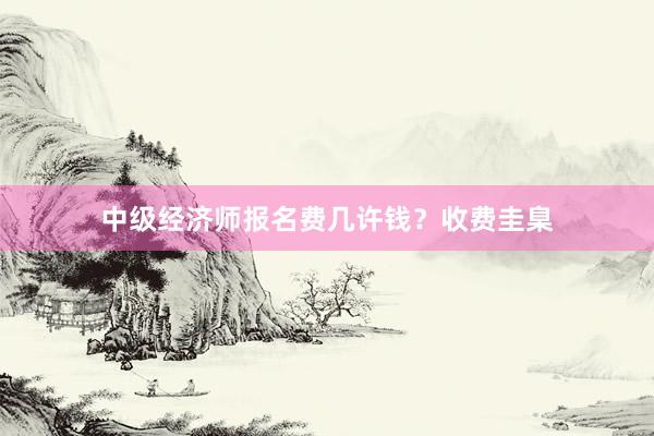 中级经济师报名费几许钱？收费圭臬